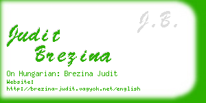 judit brezina business card